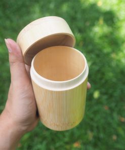 Natural bamboo tea jar