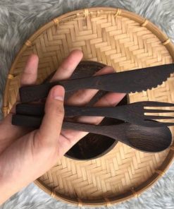 Ebony wood Spoon - Fork - Knife