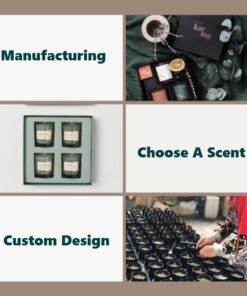 Custom scented candle production