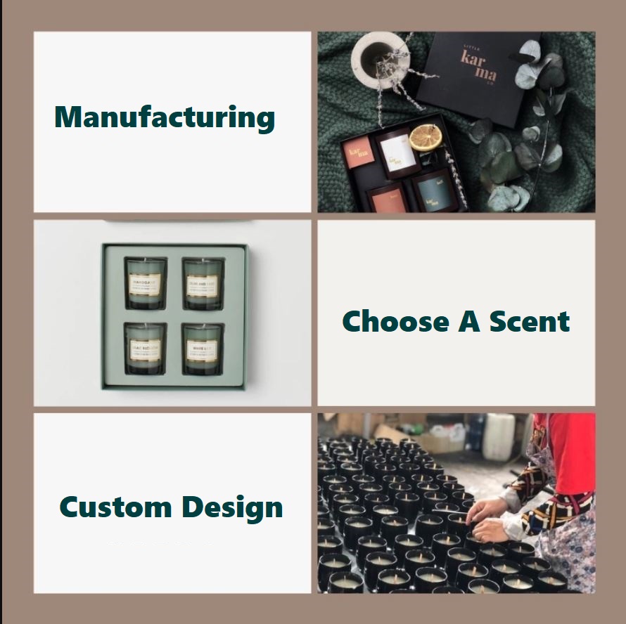 Custom scented candle production